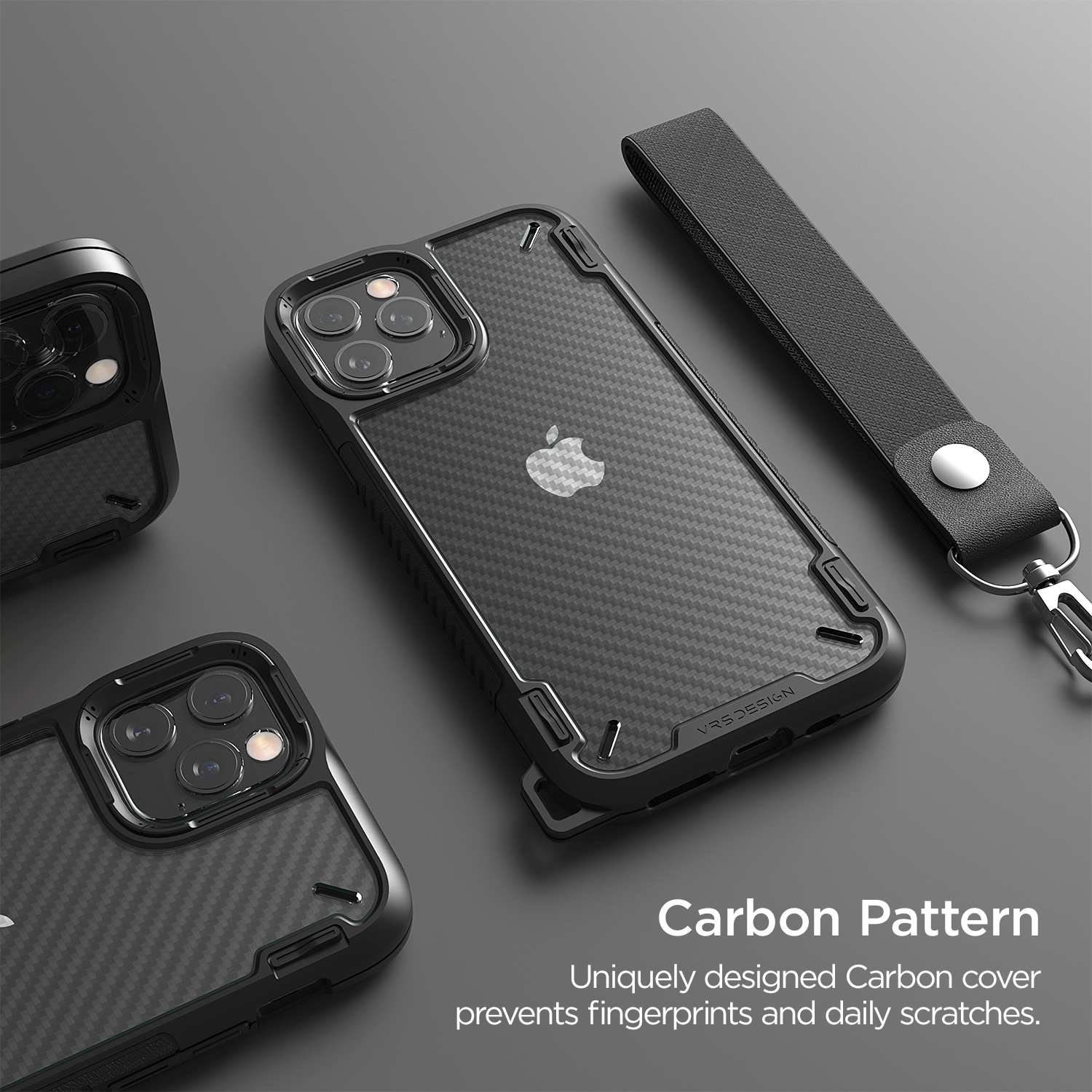 VRS Crystal Mix Pro iPhone 12/12 Pro Black Carbon