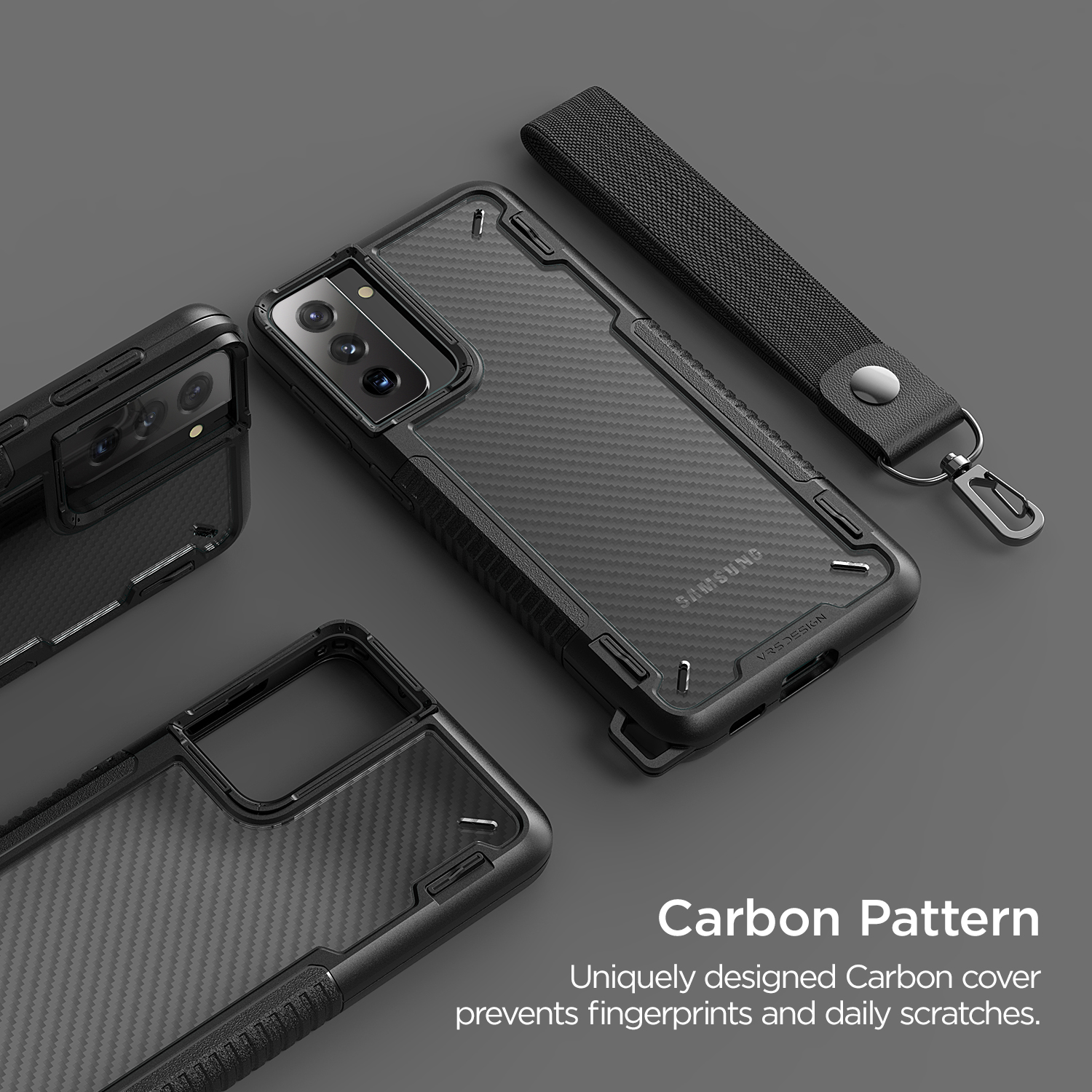 VRS Crystal Mix Pro Galaxy S21 Plus Black Carbon