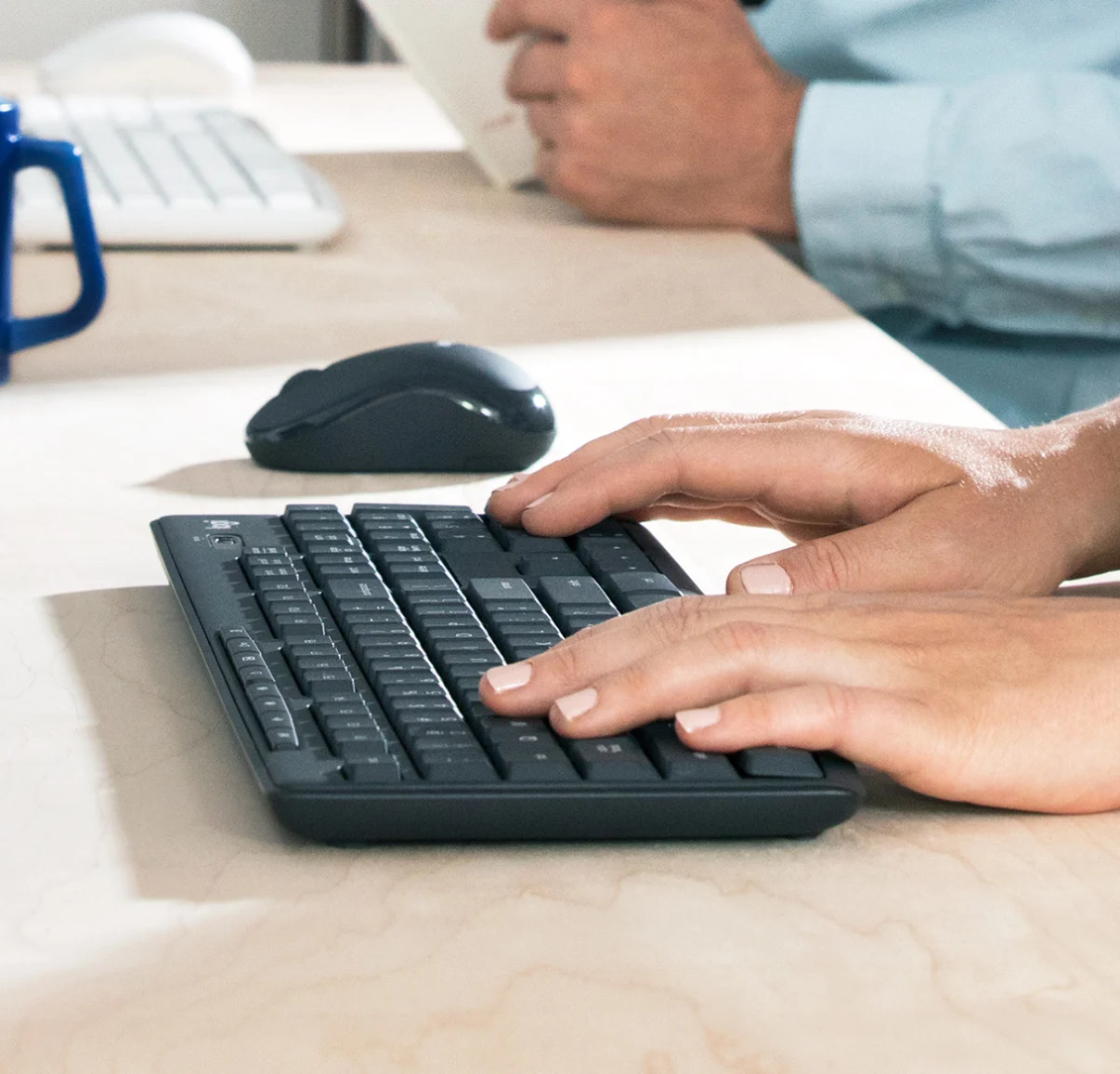 Logitech Cordless Keyboard + Mouse Wireless