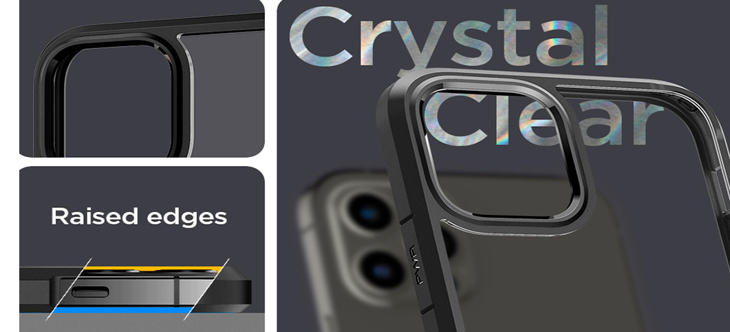 Spigen Crystal Hybrid iPhone 12/12 Pro Matte Black