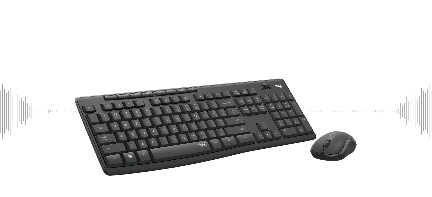 Logitech Cordless Keyboard + Mouse Wireless