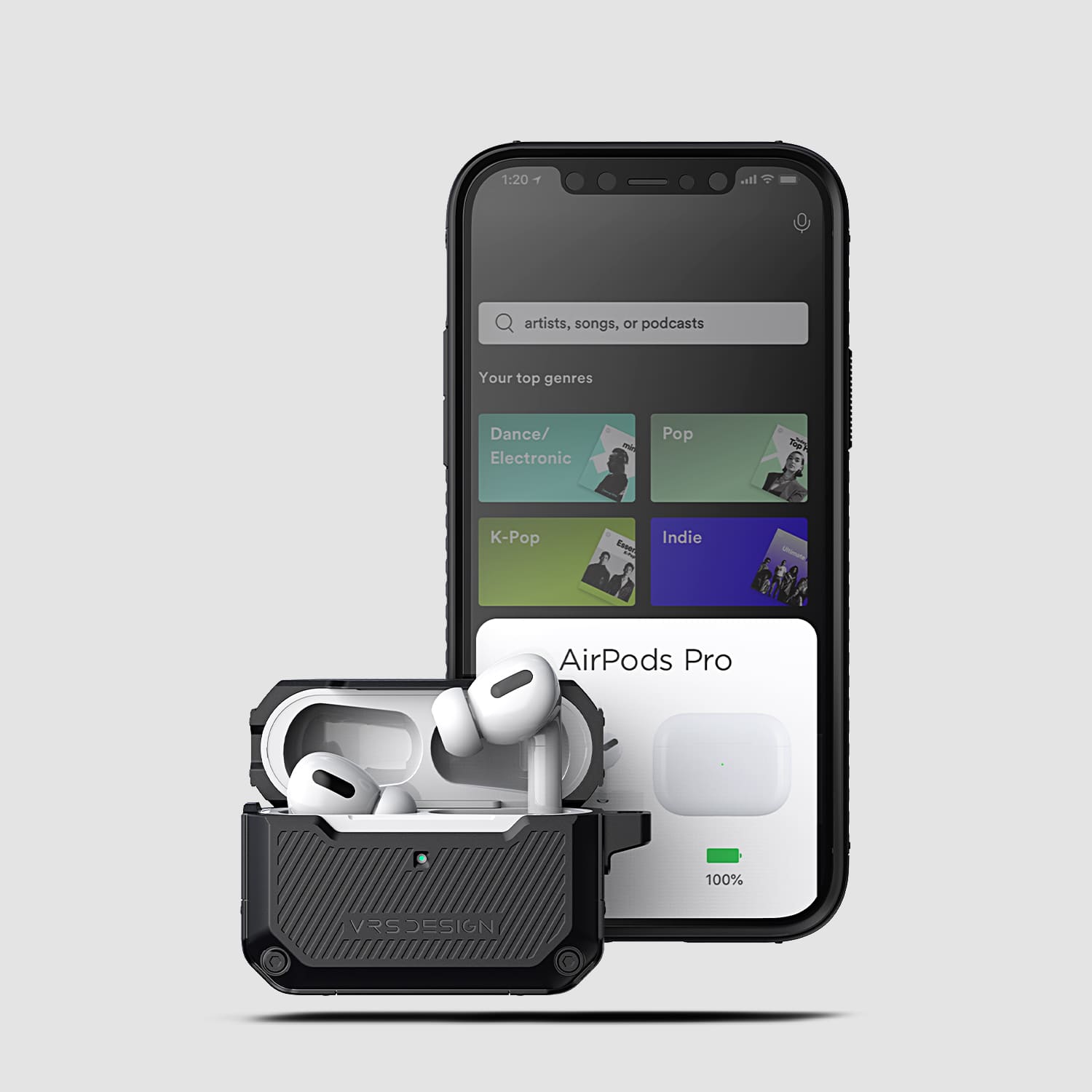 VRS Active Fit Airpods Pro Black